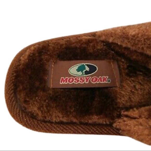 Mossy Oak Men's Camouflage Plush-Trim Scuff Slippers • Size M • NWT - Picture 6 of 7